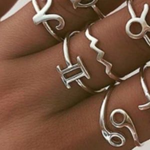 GEMINI Astrological Zodiac Rings -2